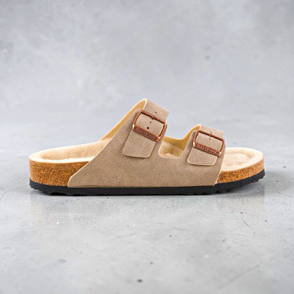 Birkenstock Arizona BS Shearling Lined Sandals Gray Taupe Narrow EU 40 1025548